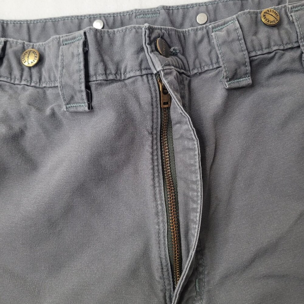 Carhartt Dungaree w/ Suspender Button Men's Gray Carpenter Work Pants Size 42X28 - Picture 5 of 12